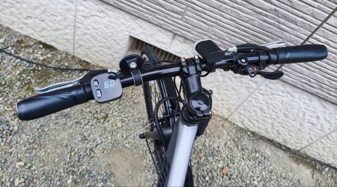 ブリヂストン　電動アシスト自転車 グレー 27インチ