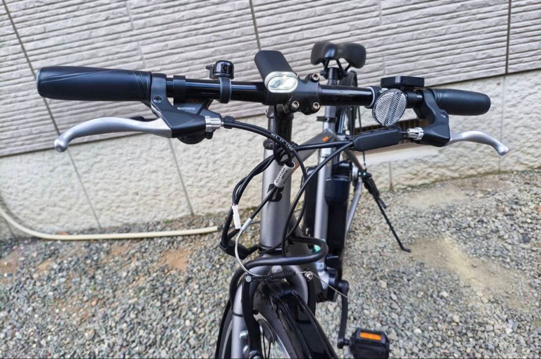 ブリヂストン　電動アシスト自転車 グレー 27インチ