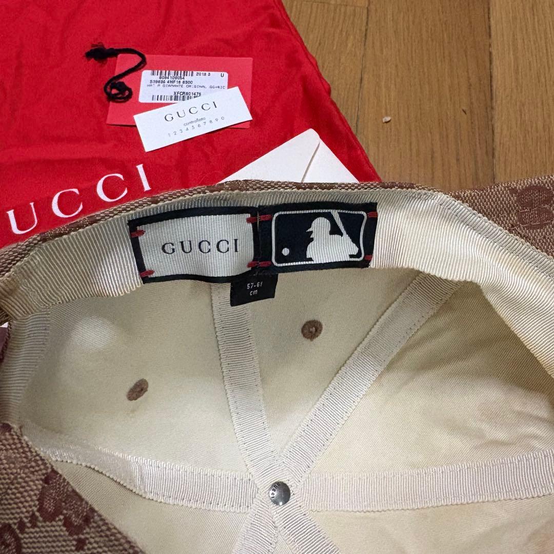 GUCCI MLB コラボ ベースボールキャップ