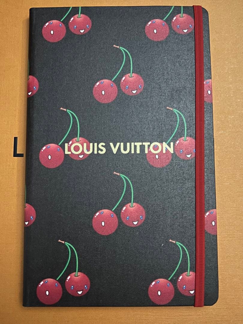 値下げ　LOUIS VUITTON チェリー柄ノート　村上隆
