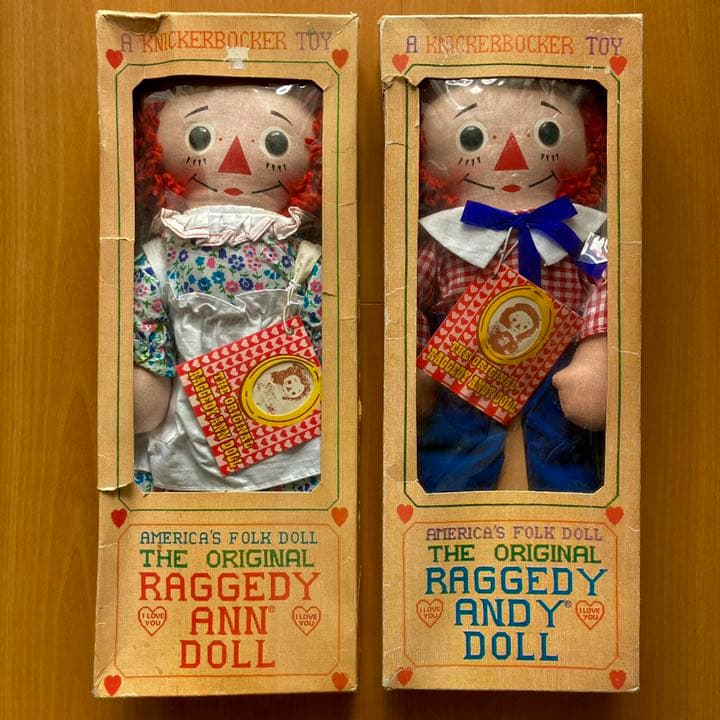 貴重　超激レア　ラガディ　ヴィンテージ　めちゃくちゃ可愛いアンとアンディ　箱入り