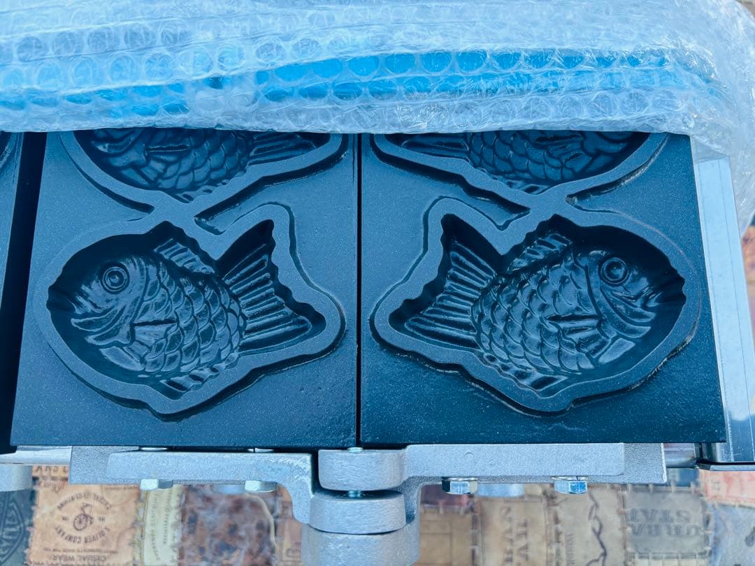 L92★㈱伊藤金属★未使用品 業務用 たい焼き器 都市ガス 屋台 取説付