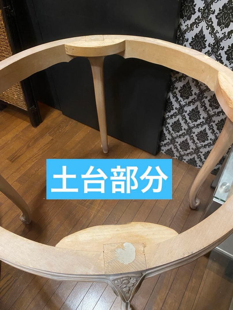 猫脚 アンティーク♦️円形♦️大理石天板 高級 ロココ テーブル♦️ダイニング♦️送料込