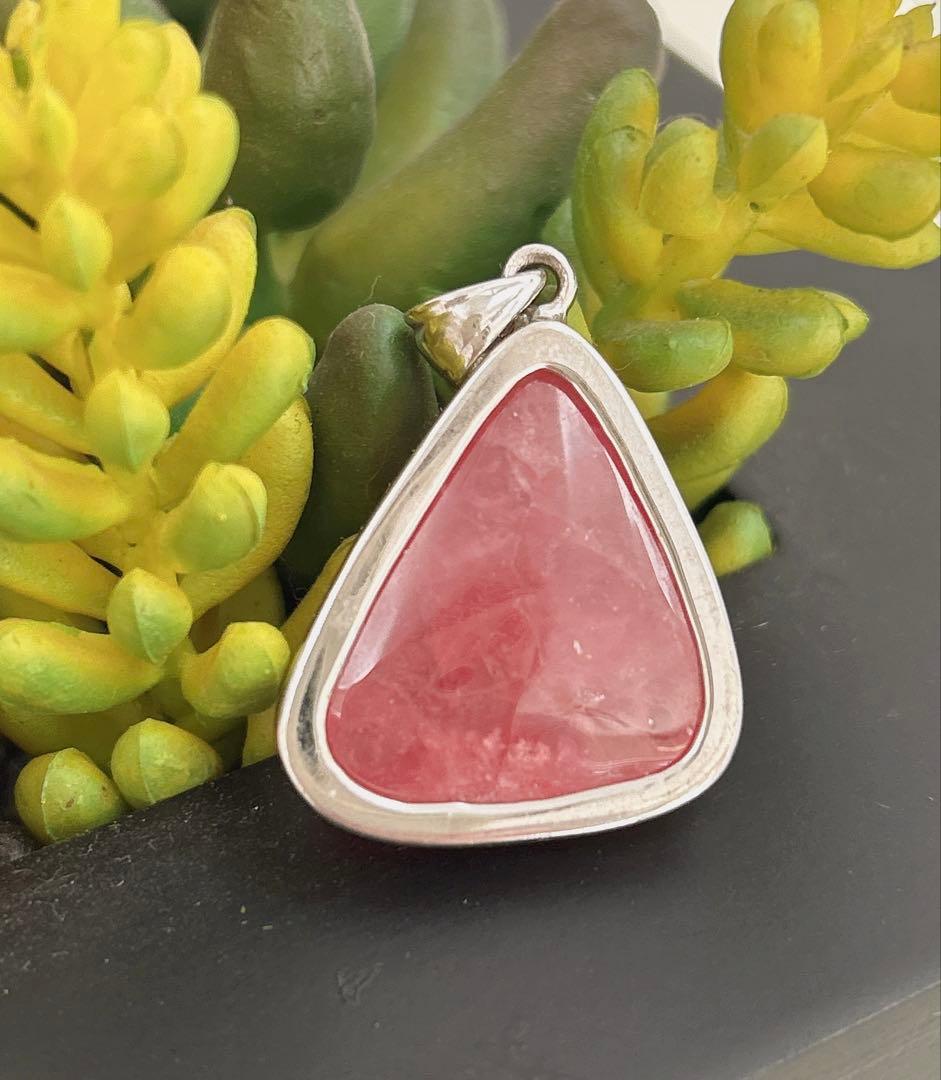 ペンダントトップ#インカローズ14g 枠はシルバー925