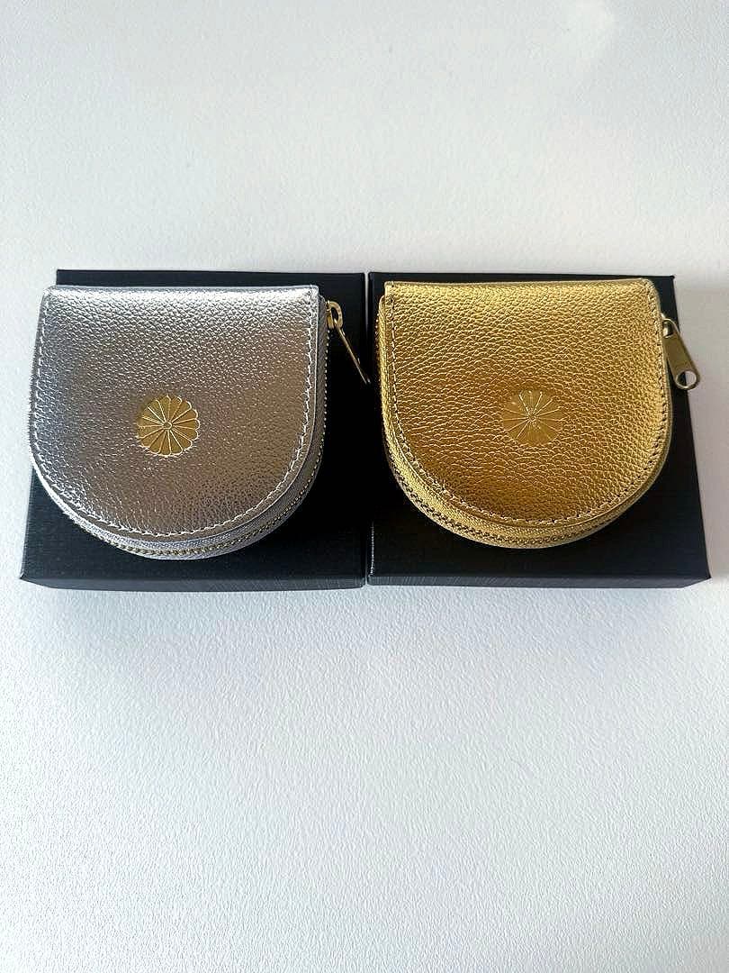皇居　財布　ケース　小銭入れ　新品未使用　ゴールド　シルバー　セット