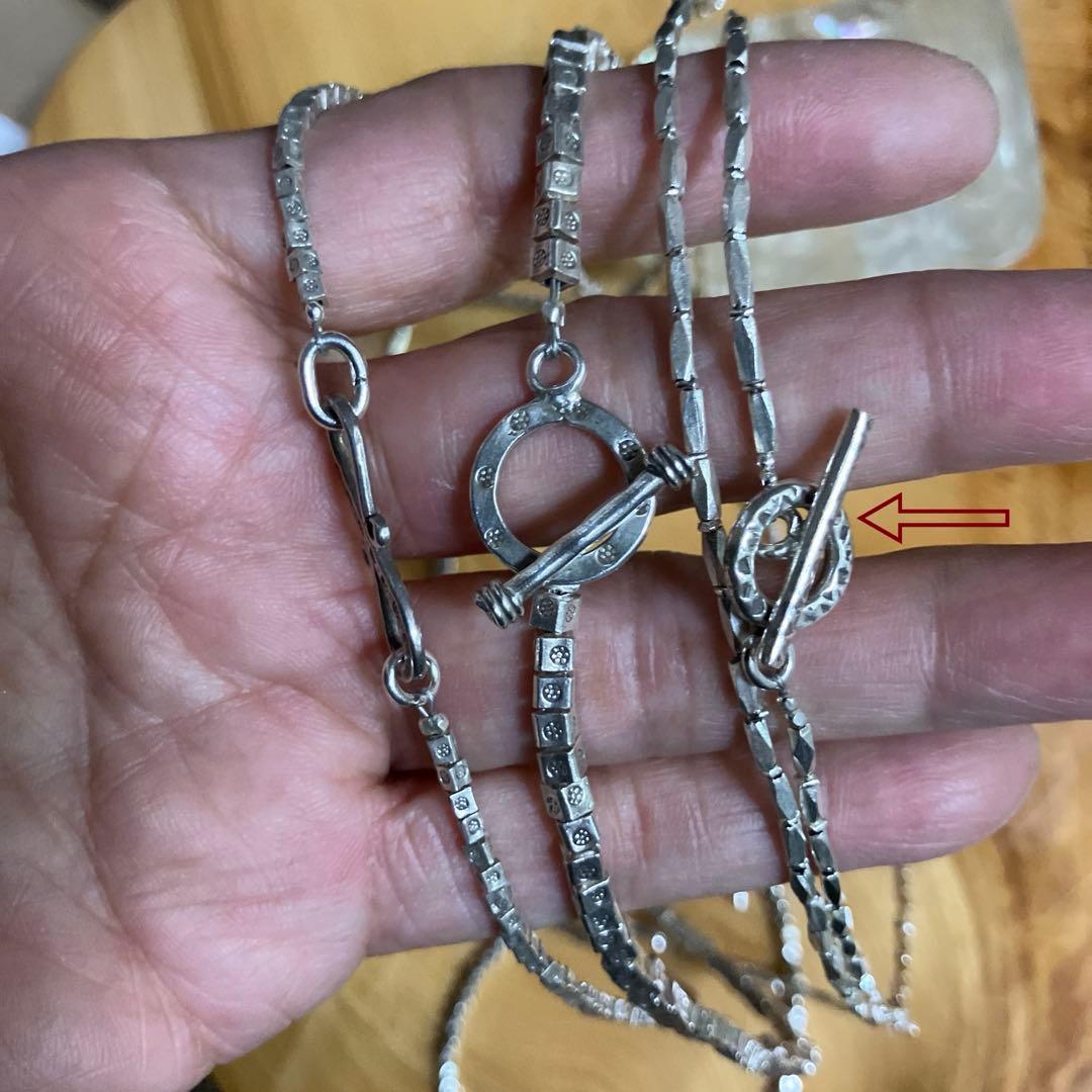 カレンシルバー　ロングネックレス94cm