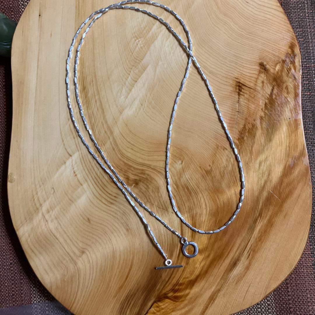 カレンシルバー　ロングネックレス94cm