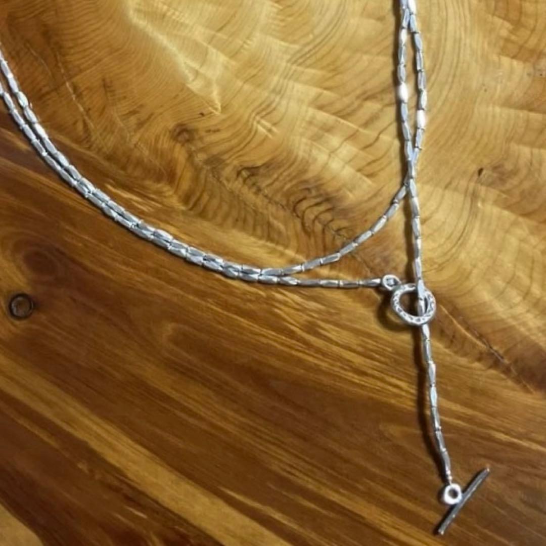 カレンシルバー　ロングネックレス94cm