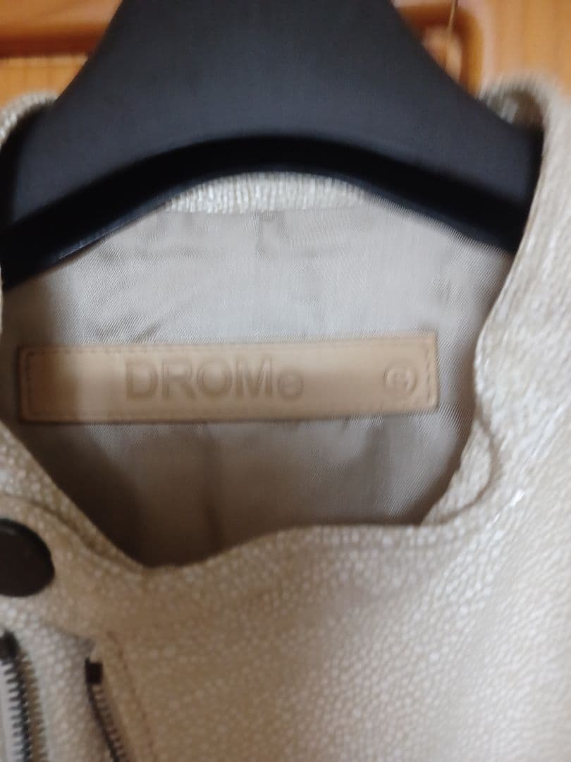 ゴートレザー セミダブルライダースジャケット極美品