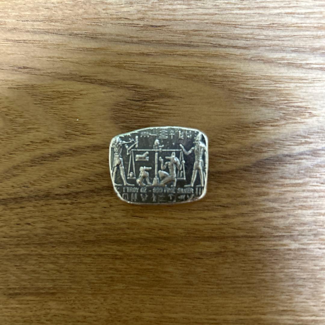 難あり　純銀　エジプト神　アヌビス