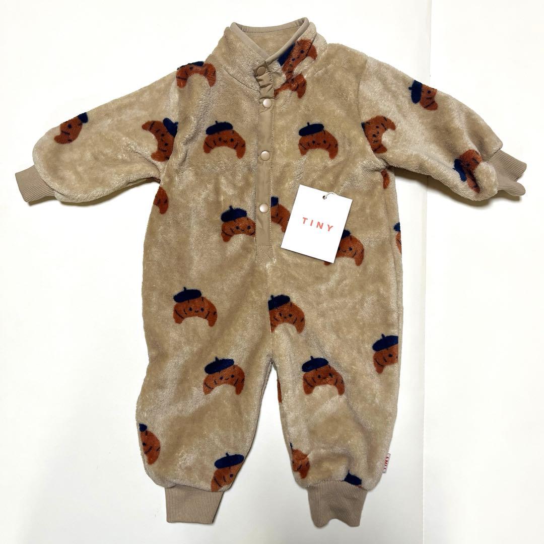 【美品】TINYCOTTONS (タイニーコットンズ)フリースロンパース