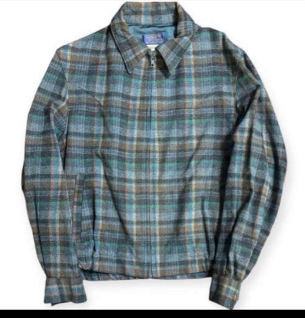 稀少 PENDLETON 70s USA製 ビンテージ オンブレ ブルゾン M