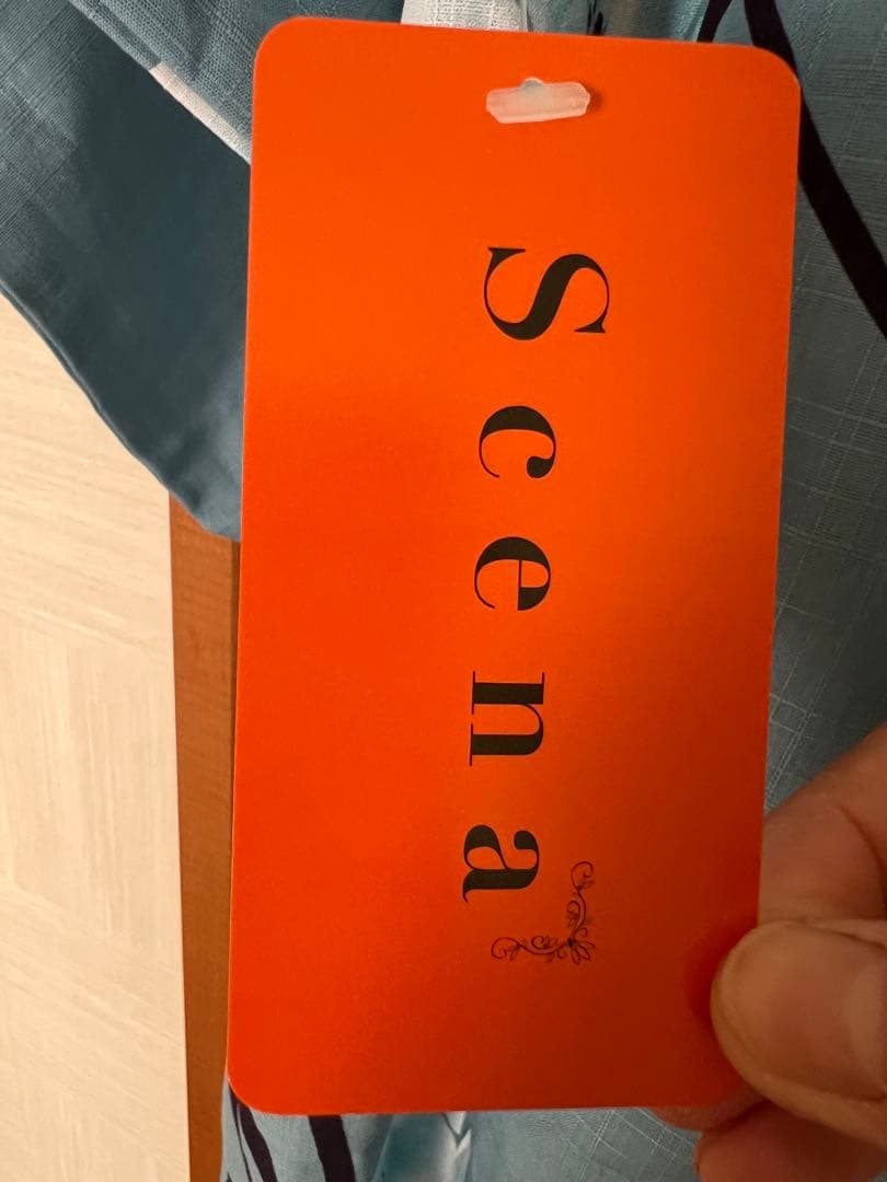 新品未使用　浴衣、帯セット　中古カゴバッグ、下駄、半幅帯2本添え