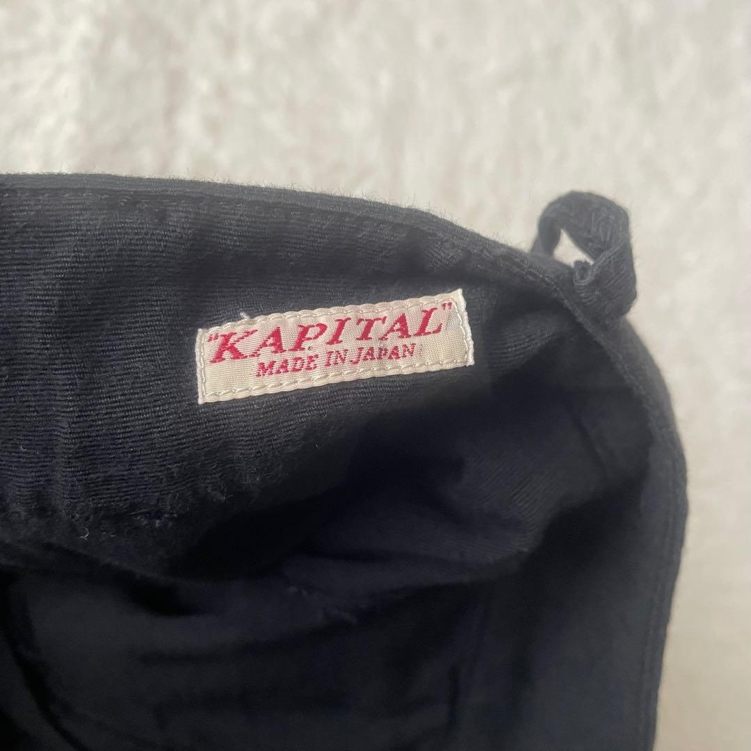 【希少】キャピタル ティアード プリーツ アシンメトリー リネン混 スカート 黒