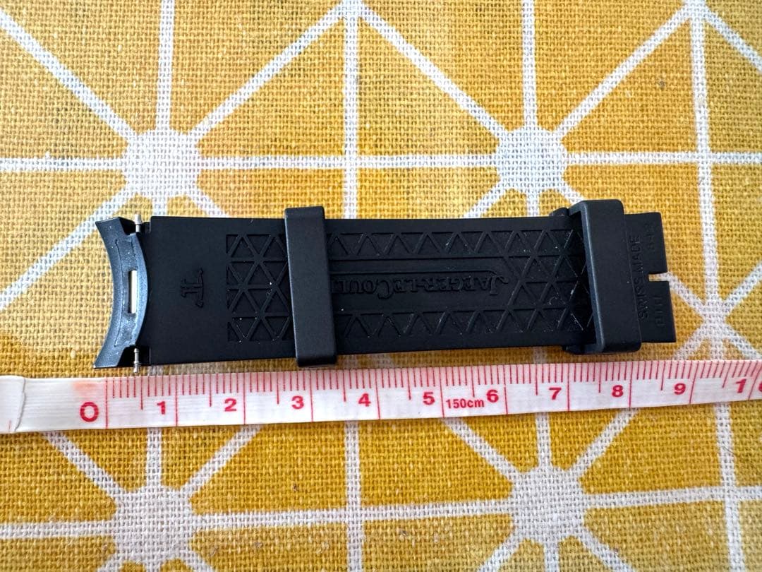 ジャガールクルト ラバーストラップ　ブラック21mm
