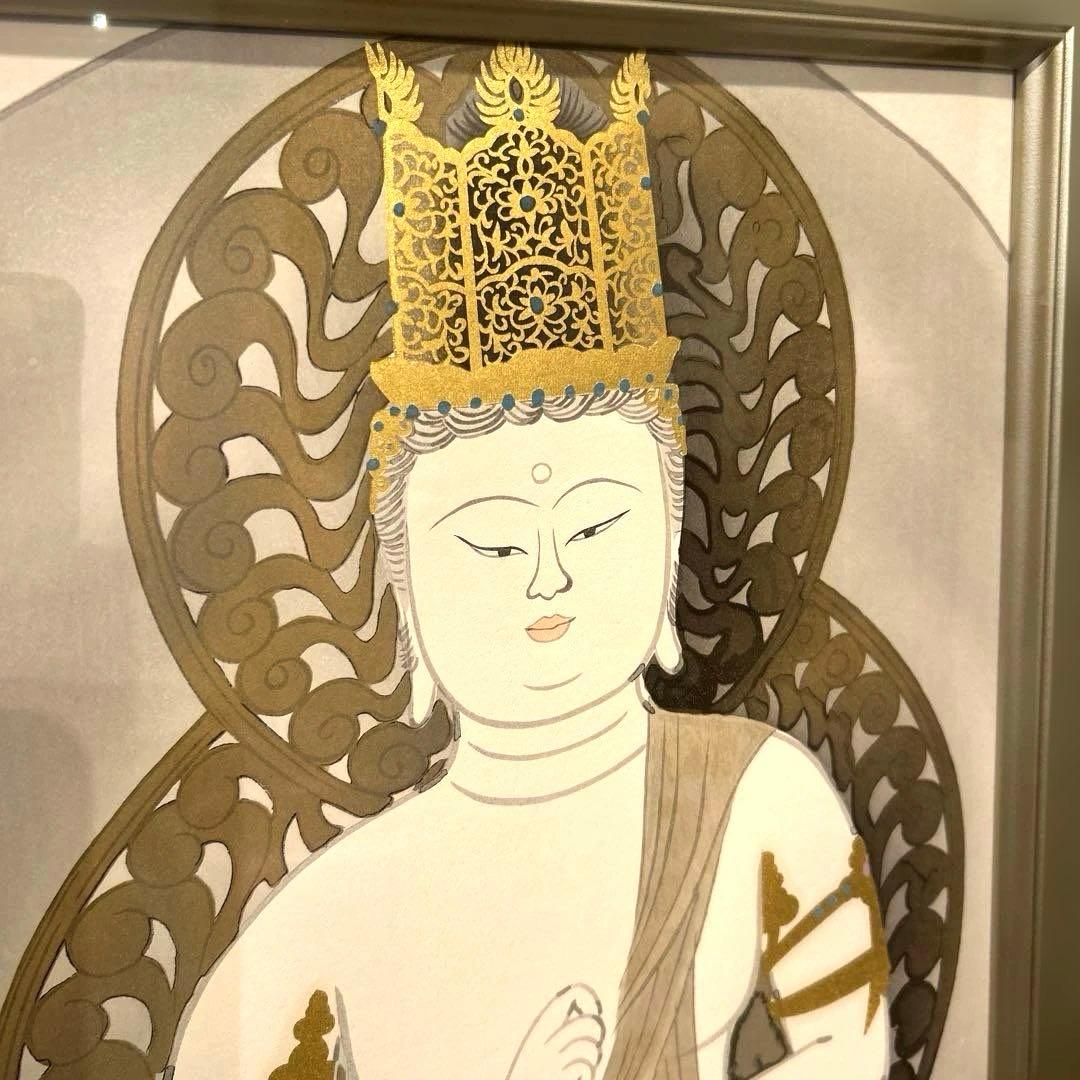 正規品）小倉遊亀『夏草』木版画絵画アダチ版画（検索）平山郁夫千住博東山魁夷