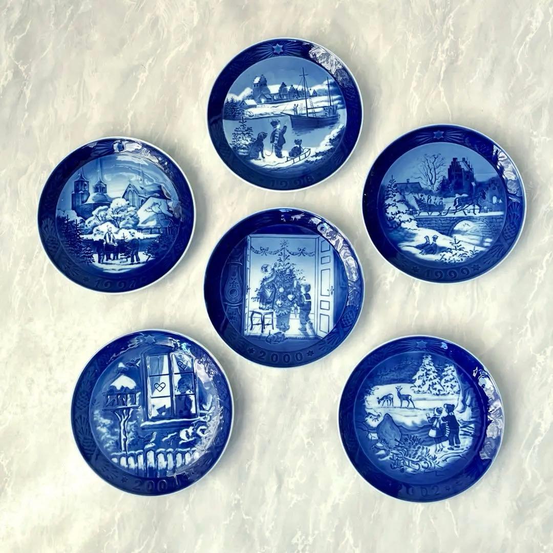 クリスマス イヤープレート6枚セット 　　　　　　ロイヤルコペンハーゲン