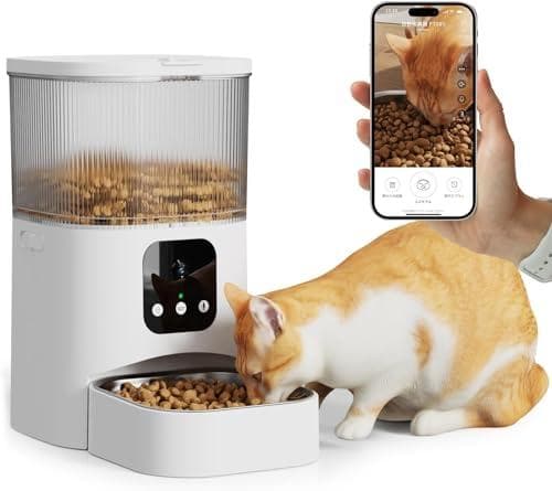 自動給餌器 猫 犬 ペット餌やり機 タイマー機能 ペット給餌機 音声録音 スマホ