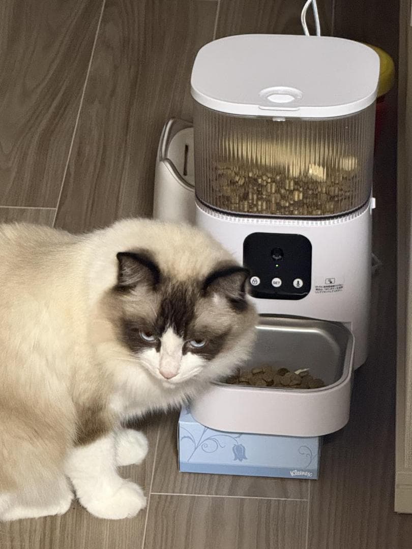 自動給餌器 猫 犬 ペット餌やり機 タイマー機能 ペット給餌機 音声録音 スマホ