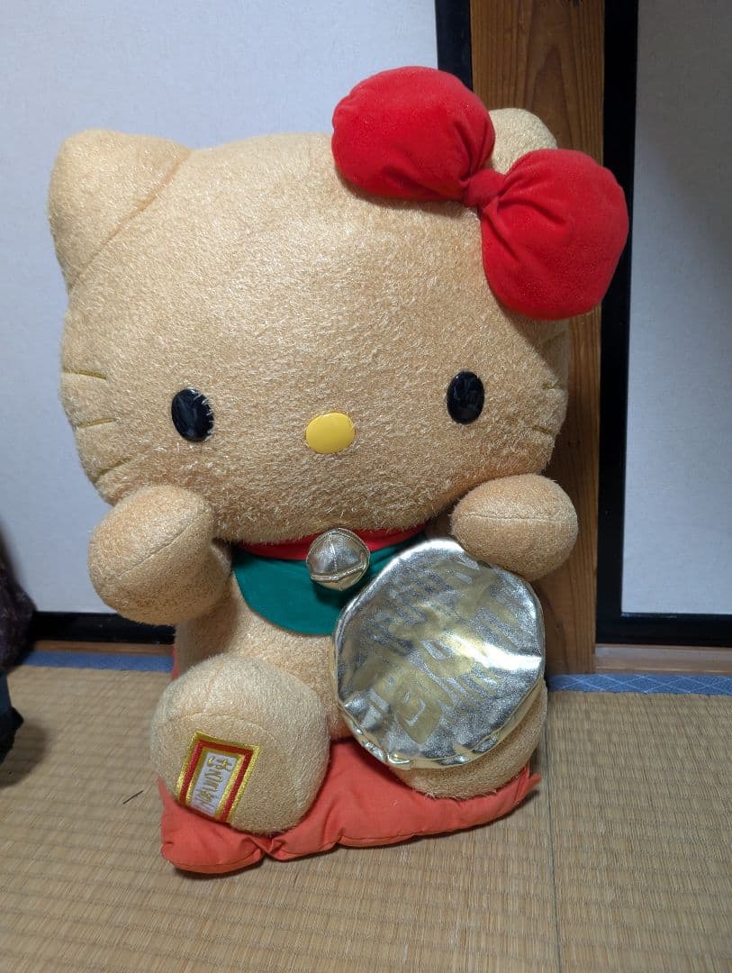 招きキティ　（レア）ハローキティ ぬいぐるみ 大きめ