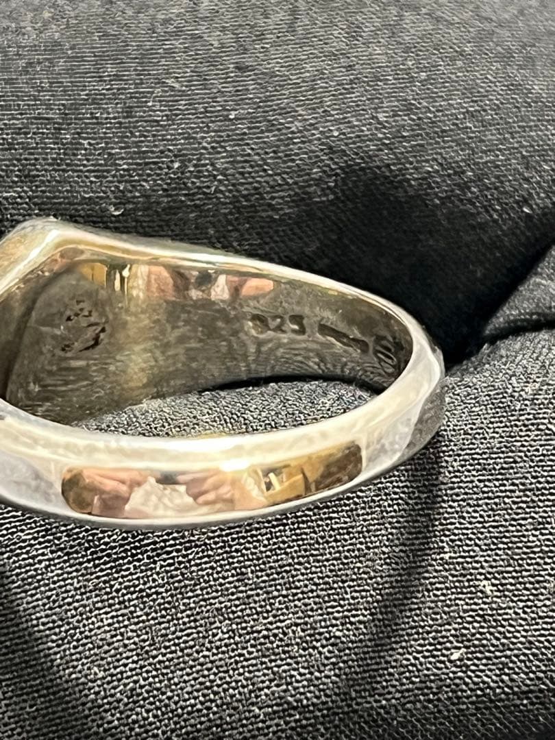 ハーレーダビッドソン　シルバー925+10金のリング　us11