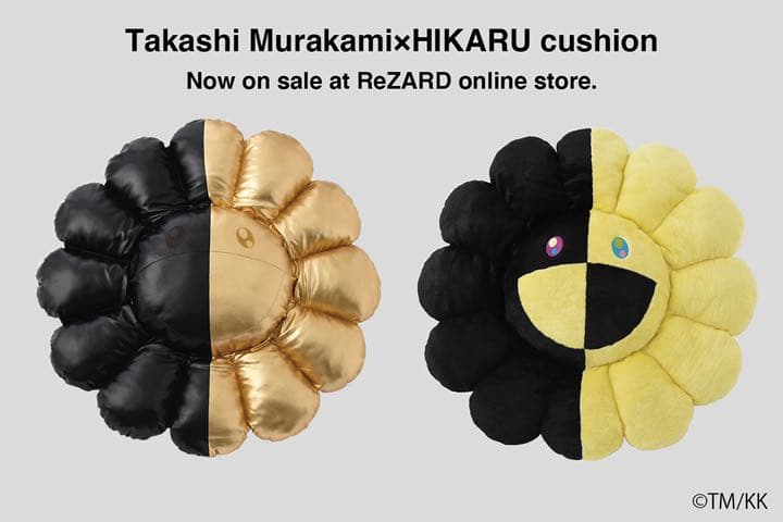 村上隆×ヒカル コラボ お花クッション 100cm
