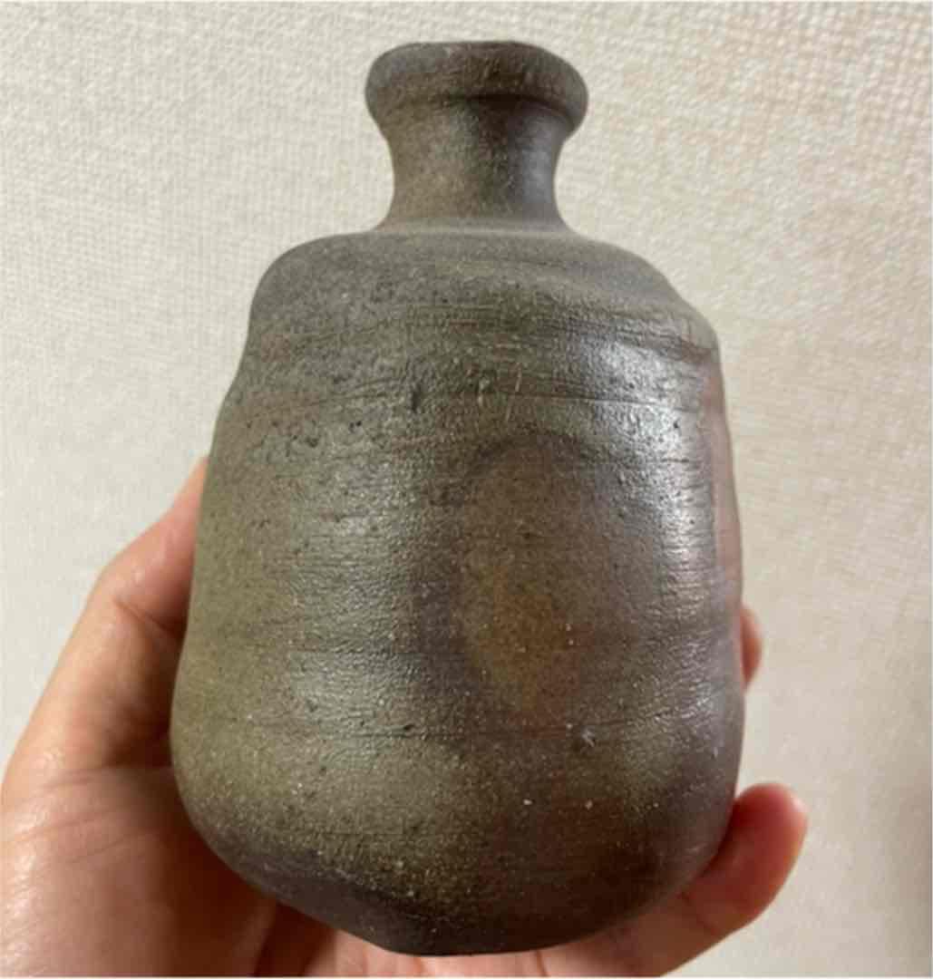 ■備前焼 窯変三角備前徳利 中村和樹