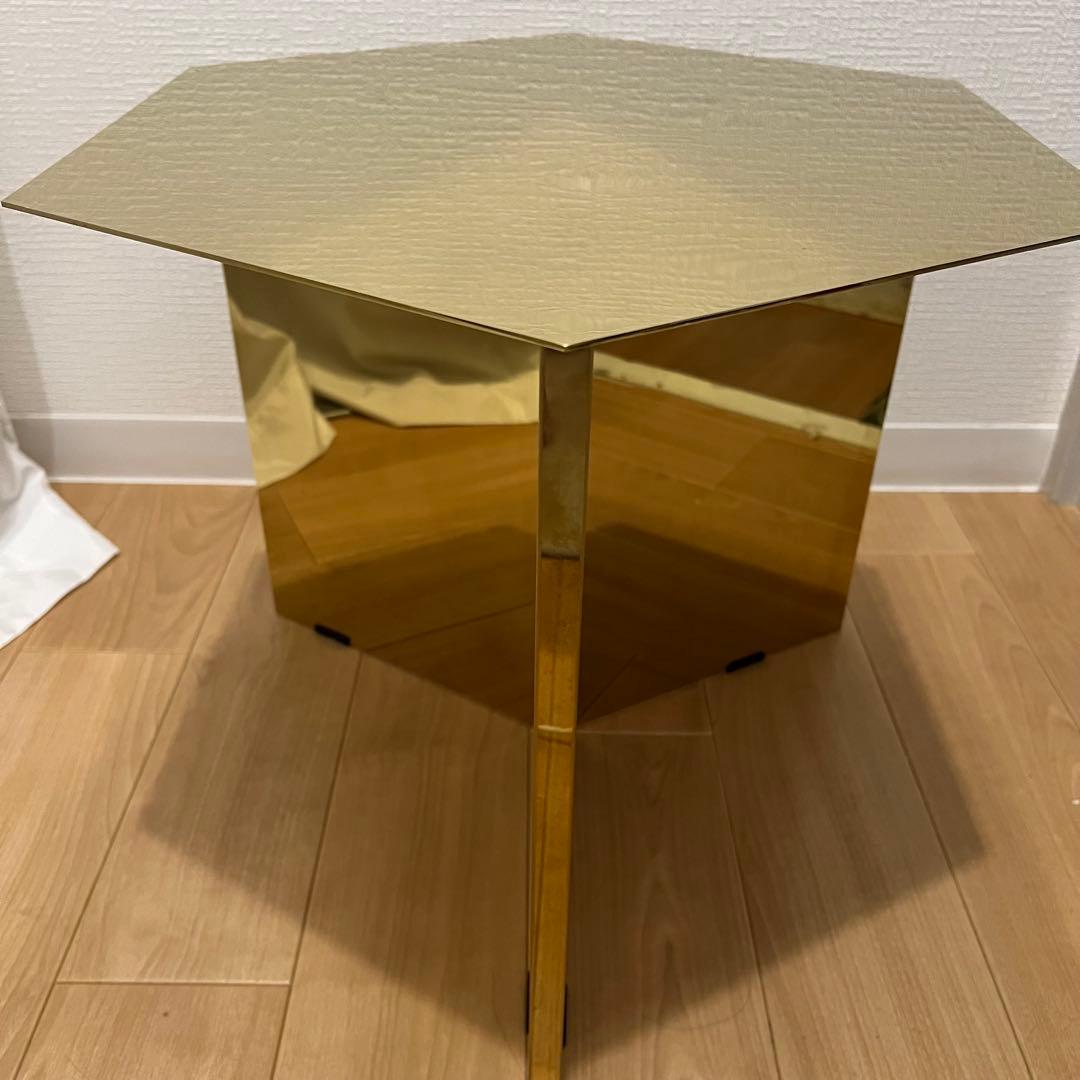 美品！HAY スリットテーブルヘキサゴン 廃盤ミラーテーブルモデル