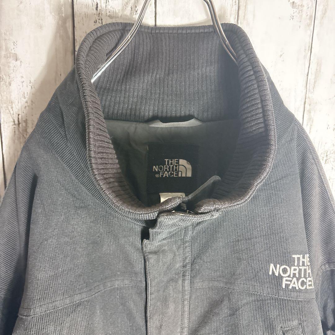 ノースフェイス コーデュロイ ジャケット L 刺繍ロゴ ドローコード付□