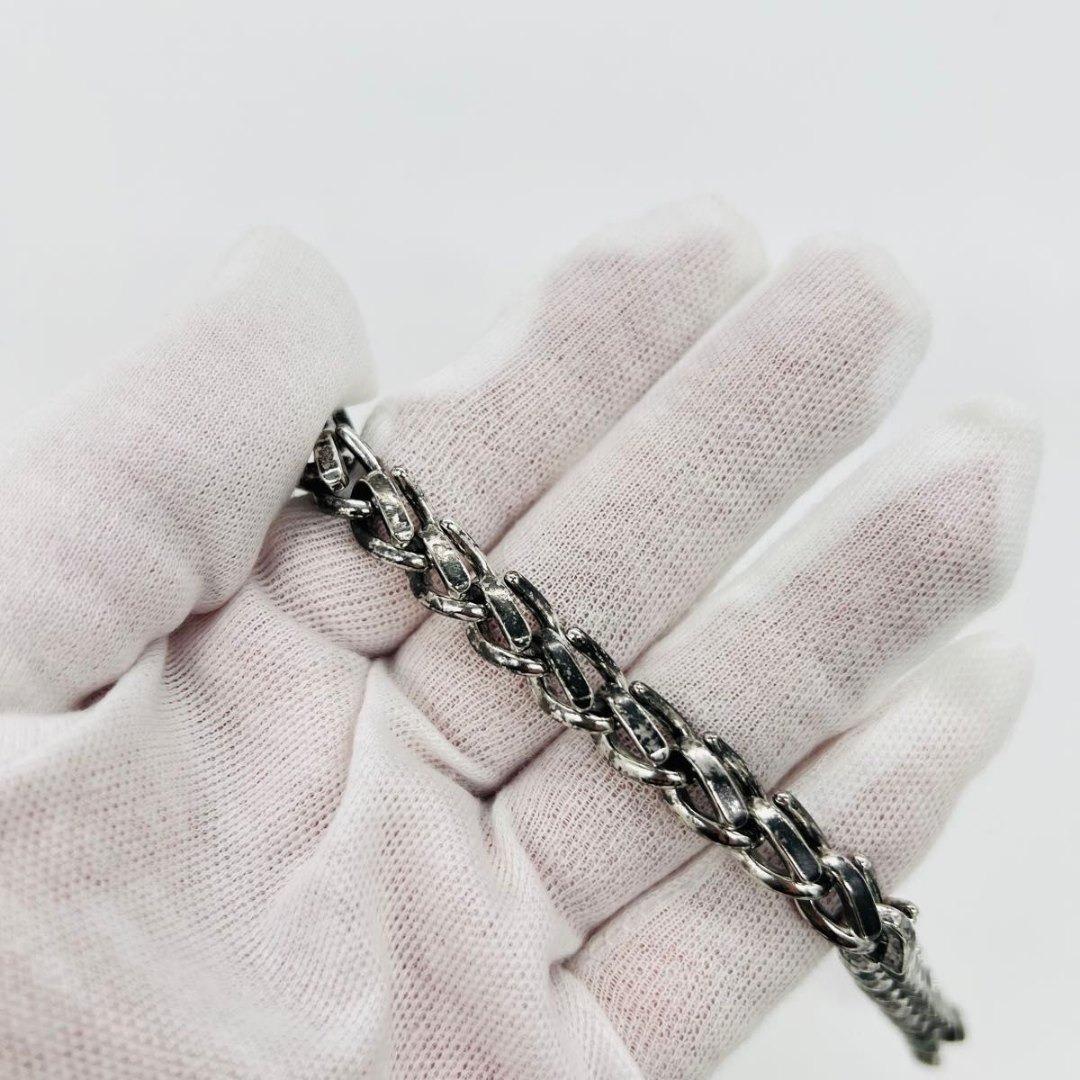 ティファニー　フォージ ミディアムリンク ブレスレット　シルバー 　いぶし仕上げ