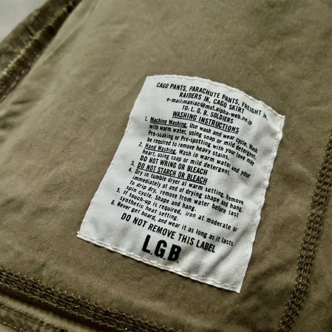 初期✨ L.G.B. パラシュートパンツ美品カーキ／ルグランブルー