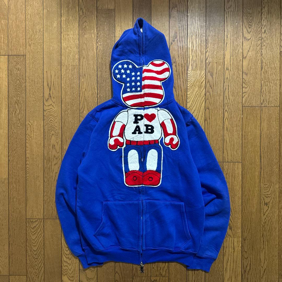 希少 レア ベビーマイロ ベアブリック コラボ APE ジップパーカー