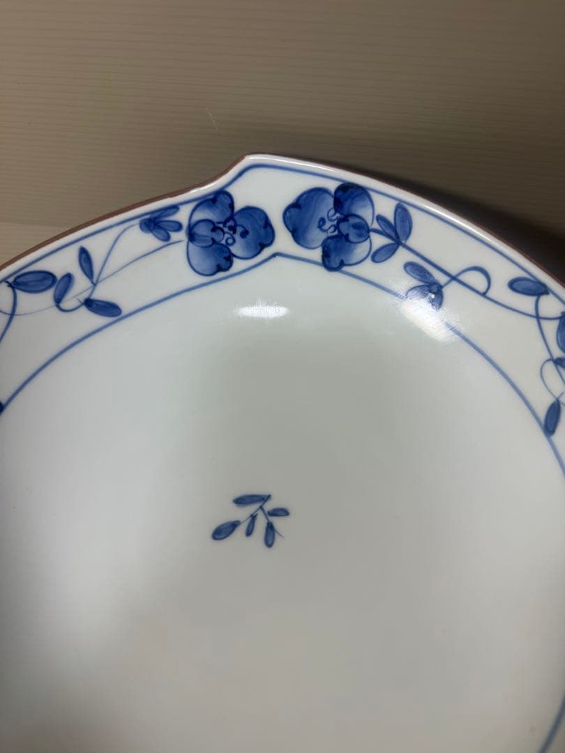 2112 其泉　桃型　花錦　鉢