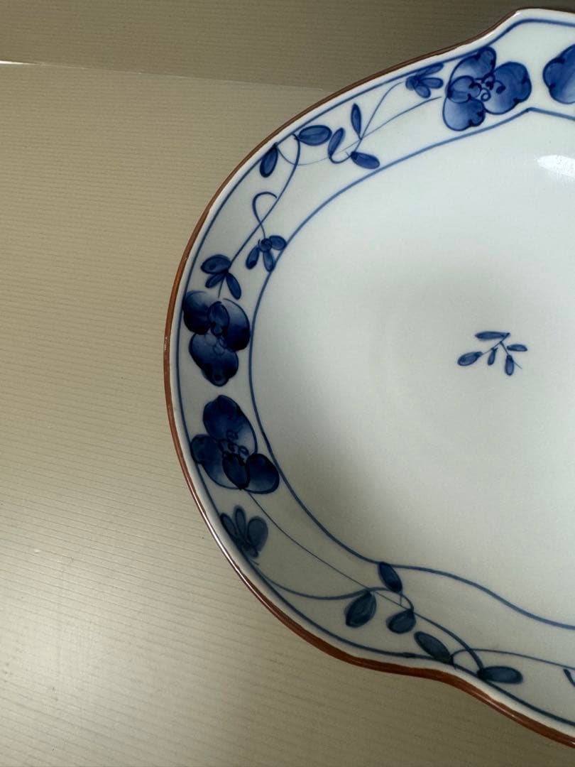 2112 其泉　桃型　花錦　鉢