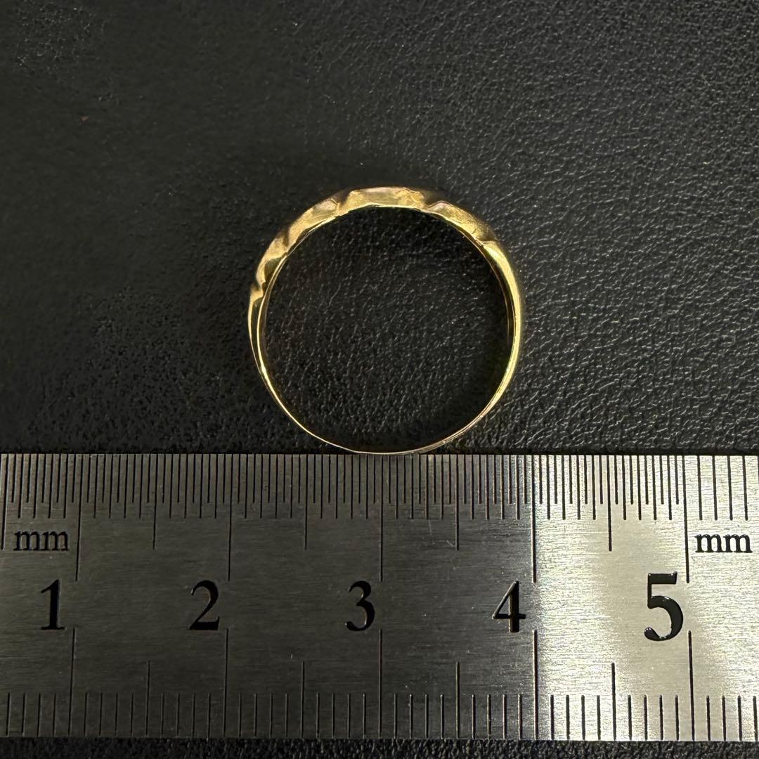 (C010917) K18リング 約10号 18金YG 指輪