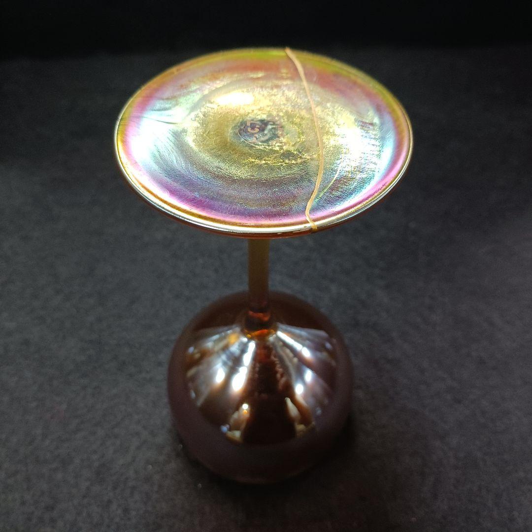 Y1081-10 ルイス・カムフォート・ティファニー作 ファブリルガラス グラス