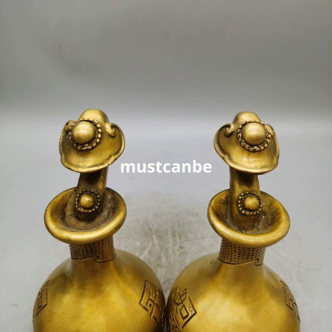 銅器 開蓋福禄 客間 事務室 風水 置物 装飾品 工芸品