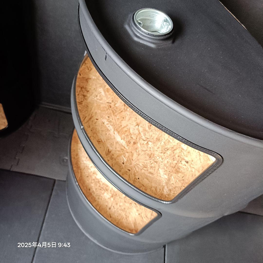 200㍑ドラム缶remakeBOX！マッドブラック