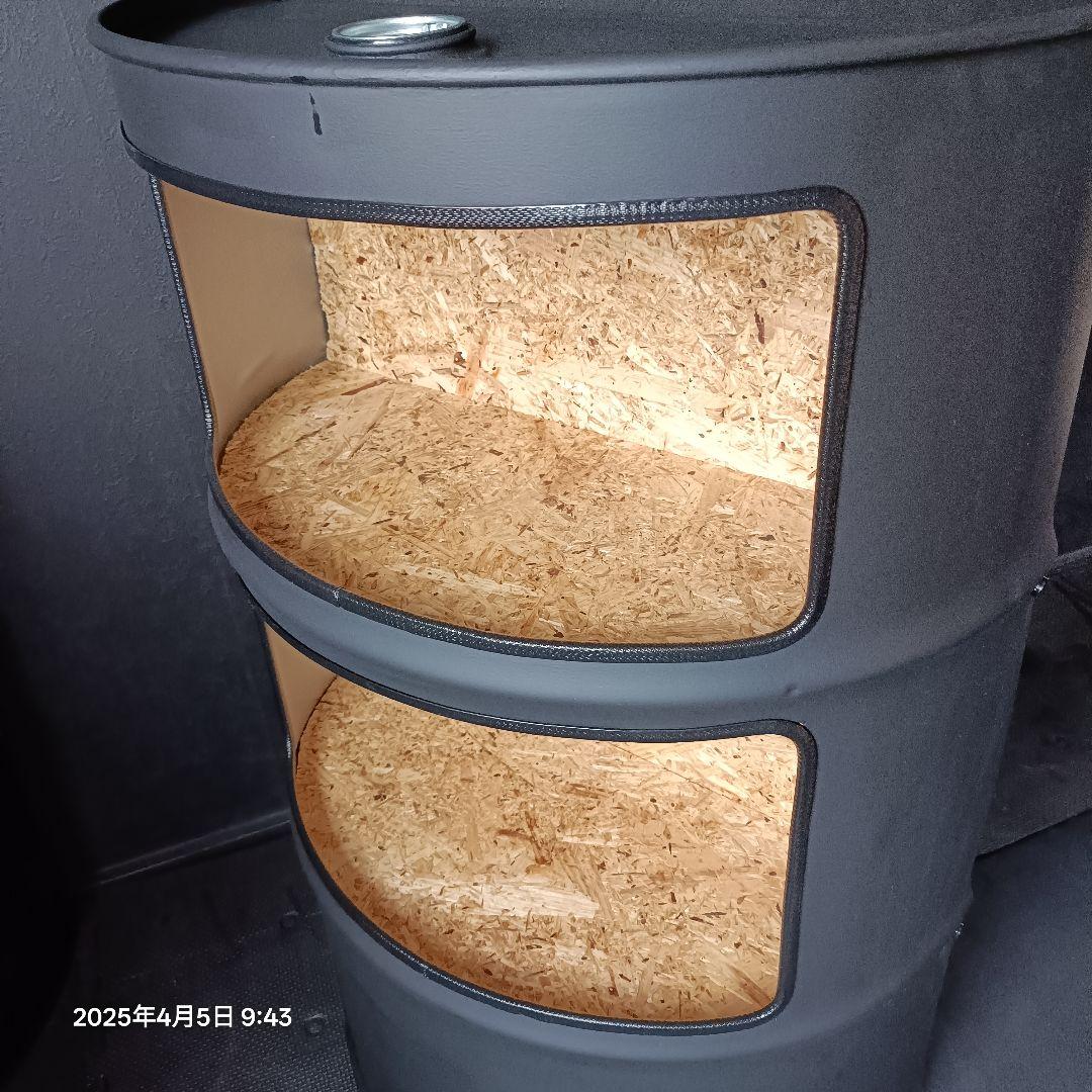 200㍑ドラム缶remakeBOX！マッドブラック