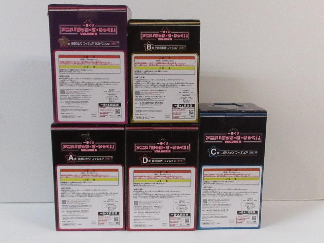 一番くじ ぼっち・ざ・ろっく！VOLUME ３フィギュア 5体セット