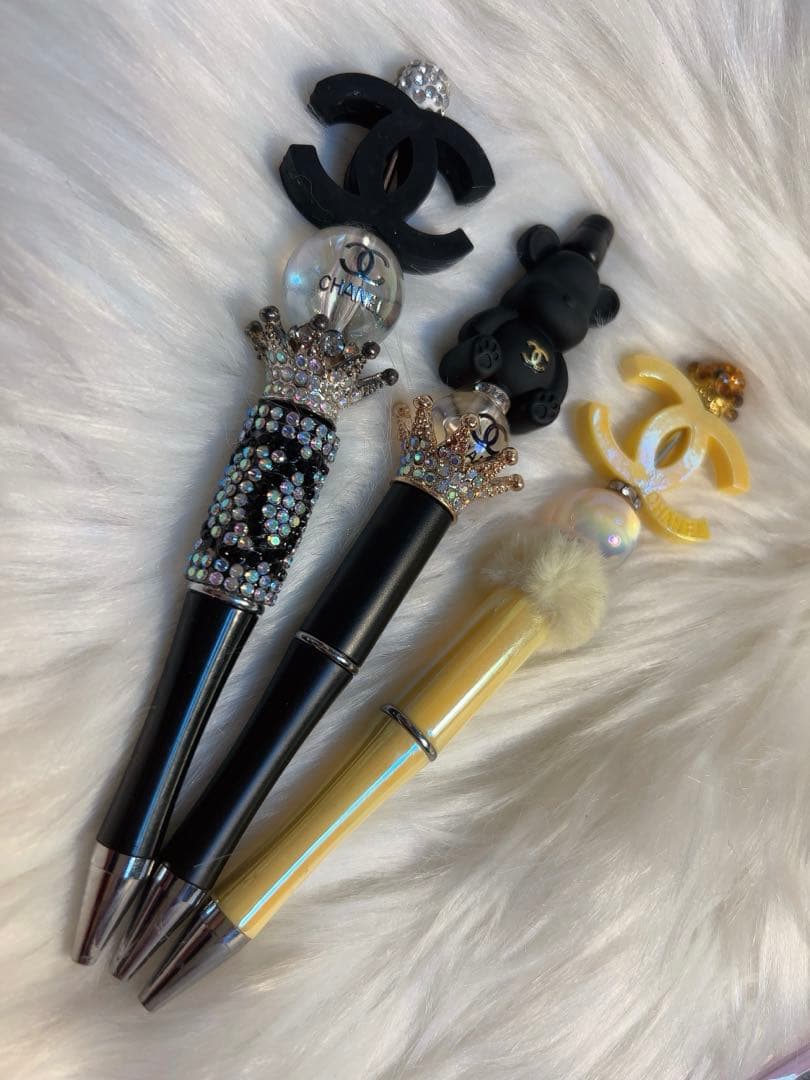 ✧︎*。CHANEL ボールペン 3本セット ブラック ゴールドイエロー