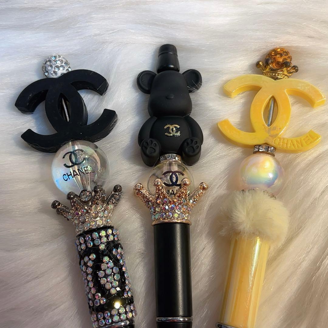 ✧︎*。CHANEL ボールペン 3本セット ブラック ゴールドイエロー