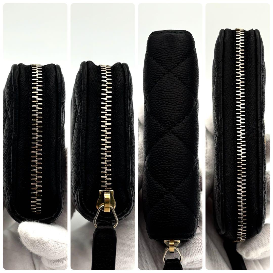 ☆箱付☆高級美品☆シャネル ラウンドファスナー ケース 財布 ココマーク