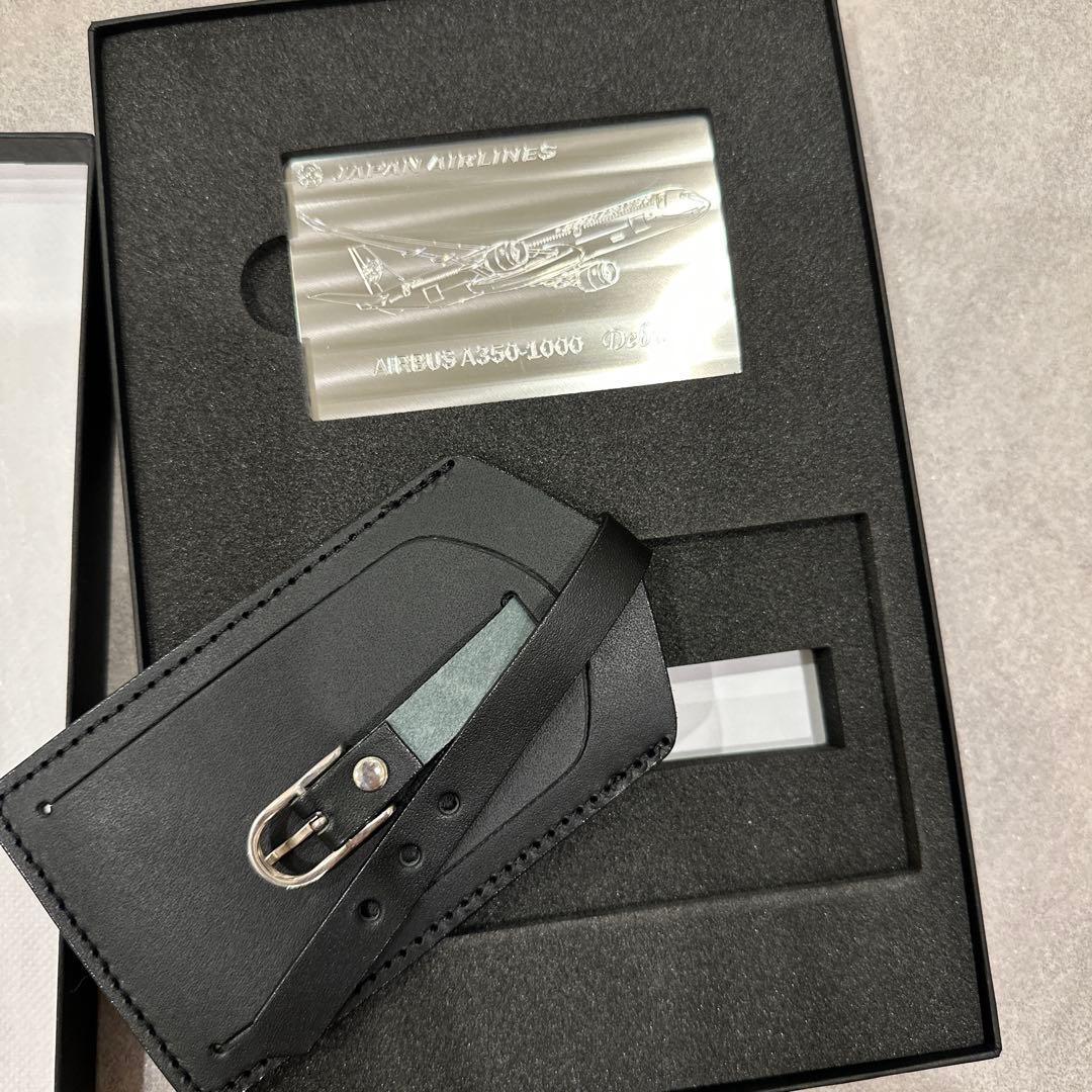 JALチタンプレート限定品JAL A350-1000 記念プレート ネームタグ