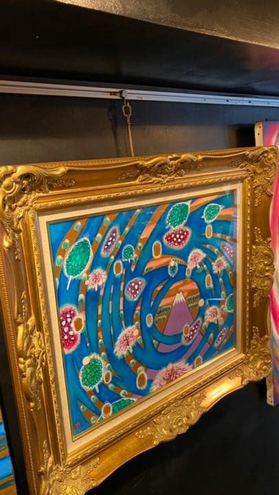 【アクリル画】 商品名 「小判伝説12」　額付き10号　新品