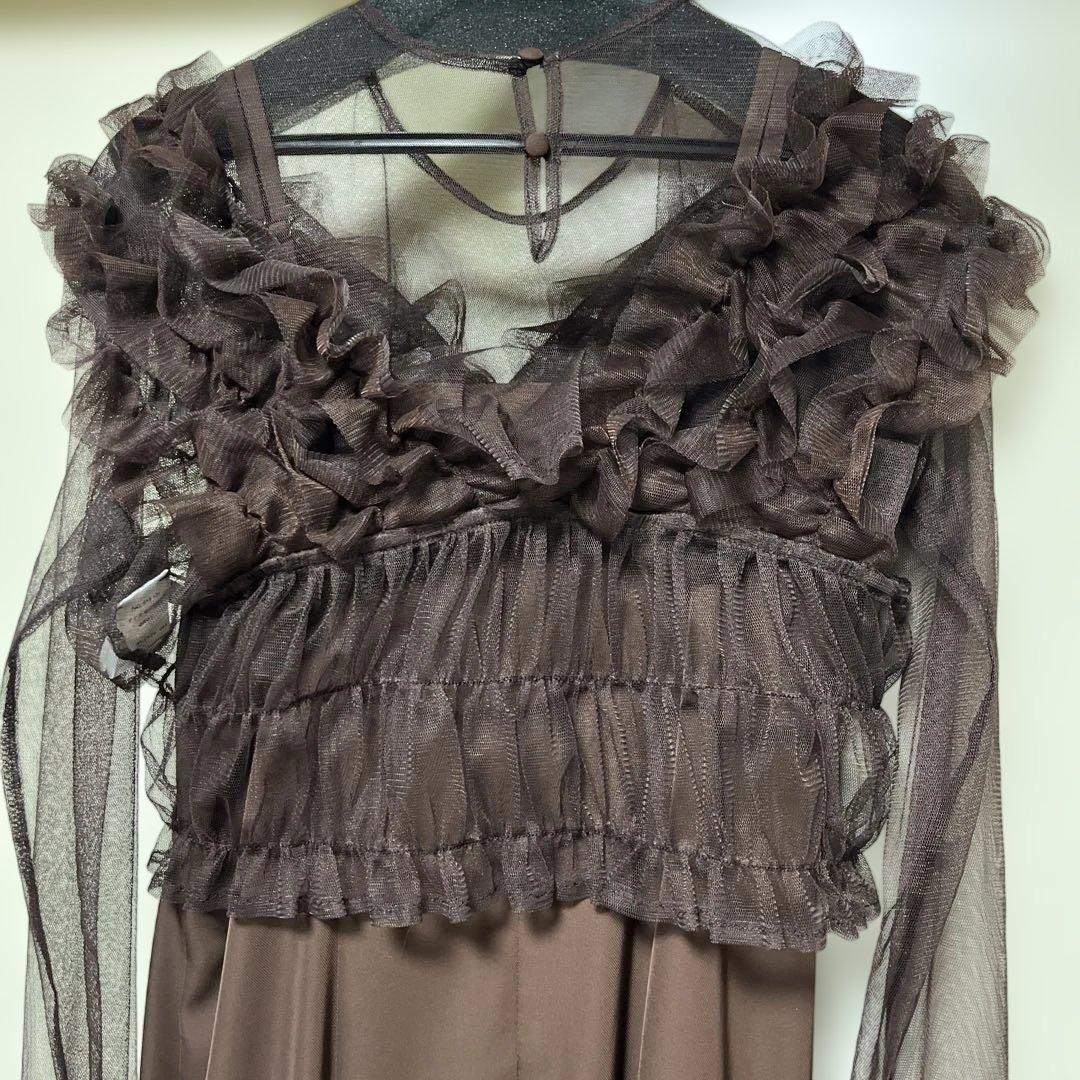 atlo オケージョンドレス　ブラウン