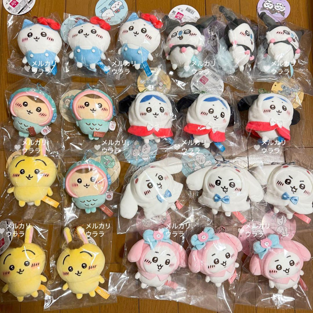 ちいかわ✕サンリオキャラクターズ ぷちミニマスコット 3セット　21点