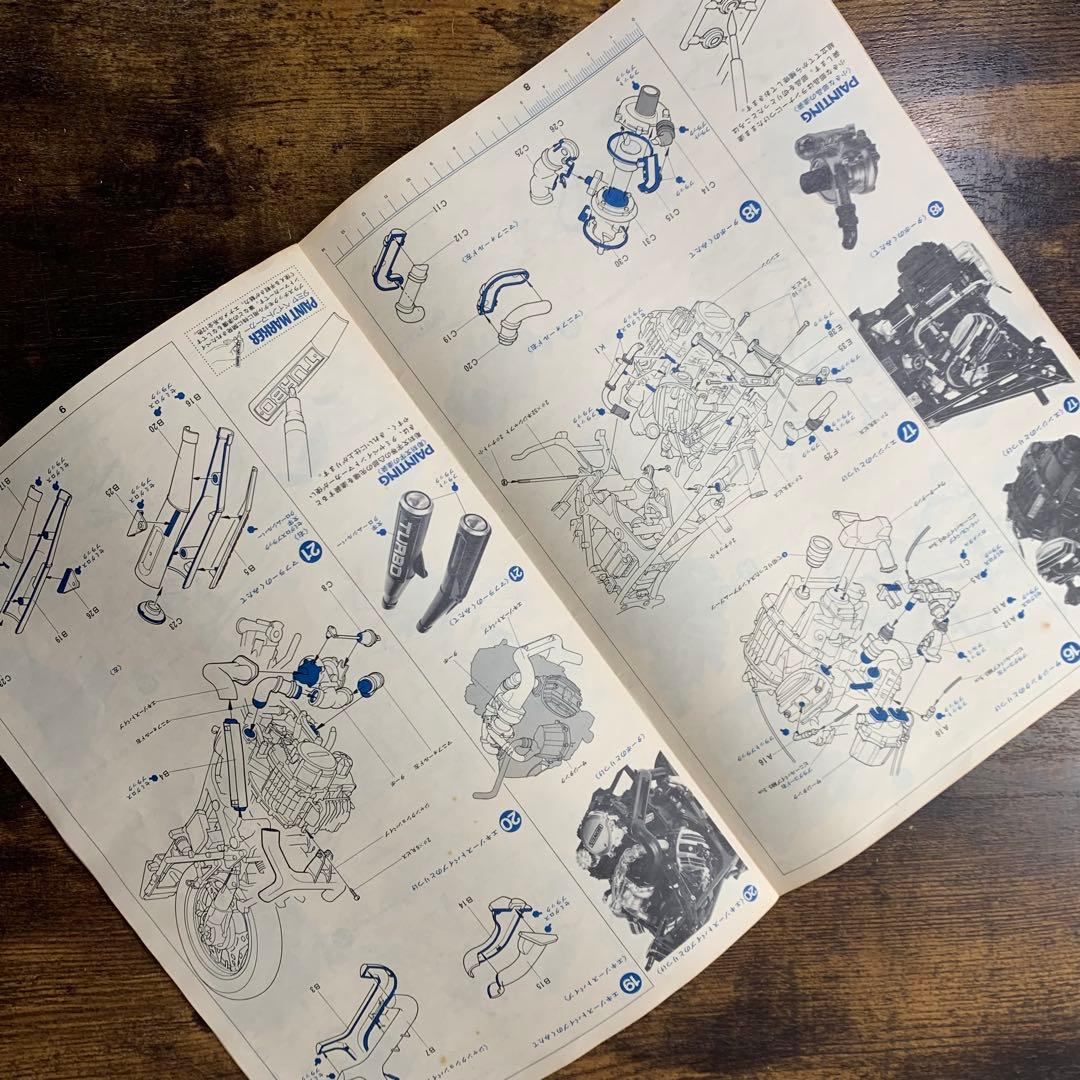 K877⭐︎未組立 タミヤ 1/6 HONDA CX500ターボ '82製 プラモ