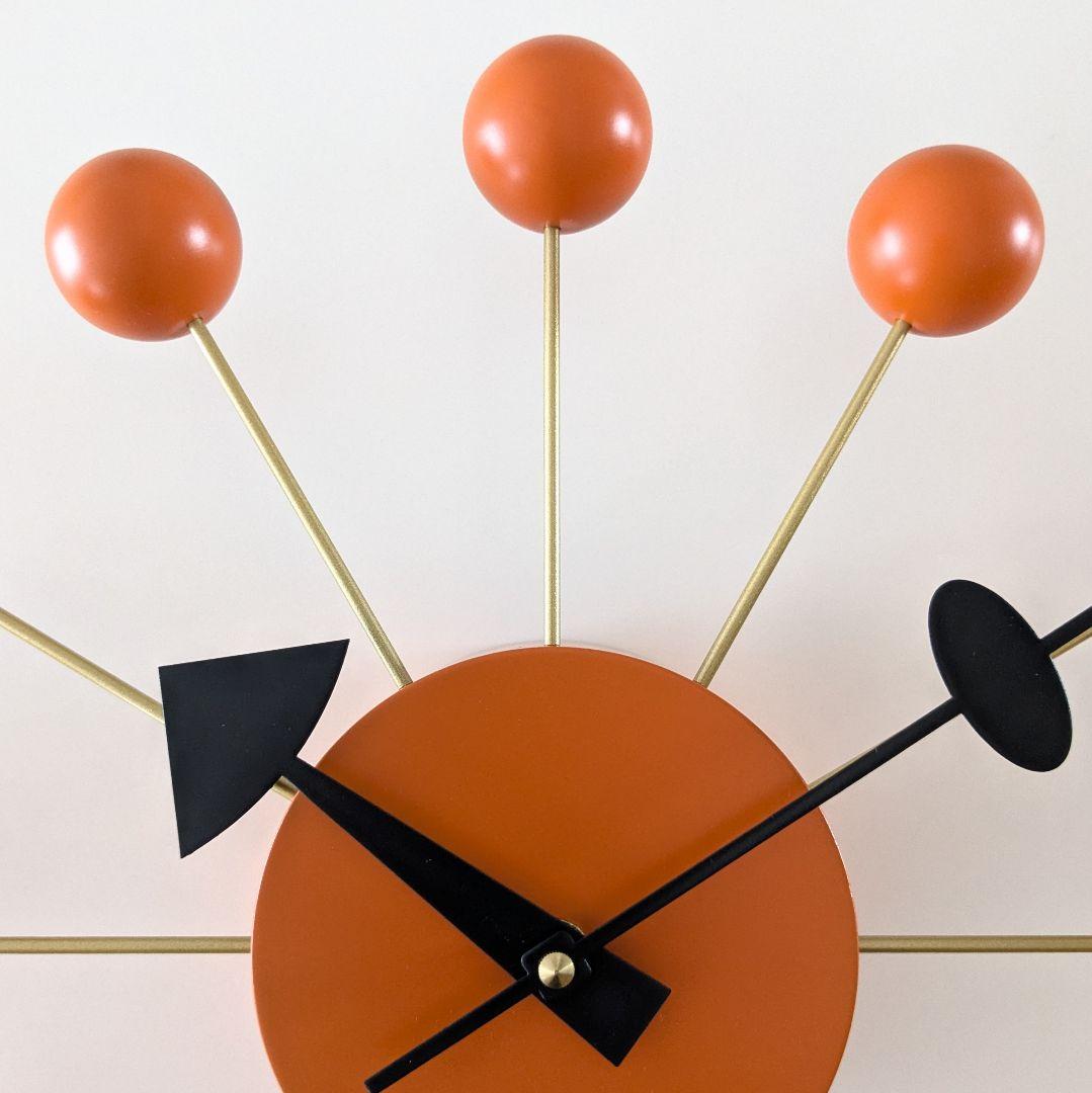 未使用品 vitra ヴィトラ ジョージ・ネルソン ボールクロック オレンジ
