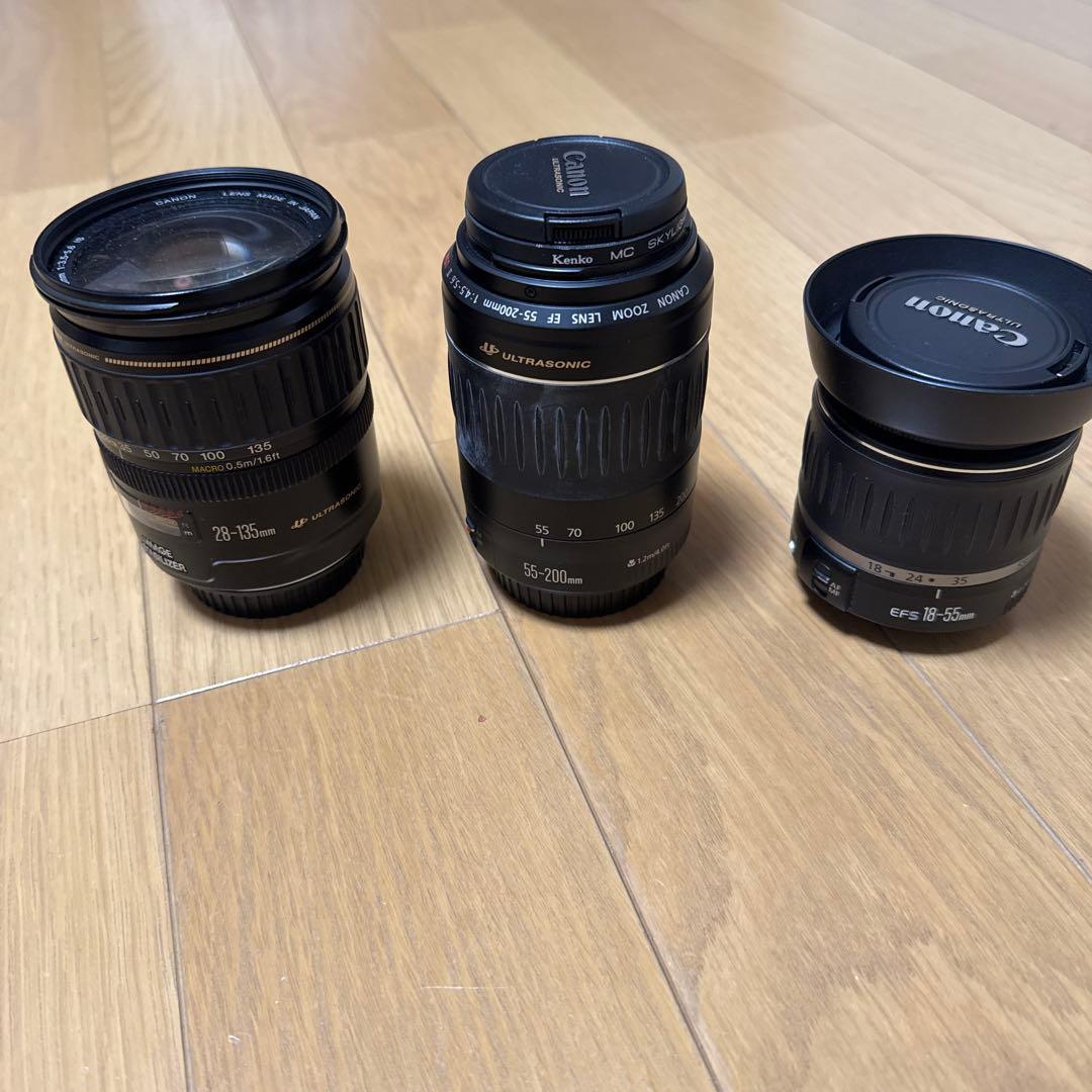 Canon 眼レフに付いていたレンズ　３本
